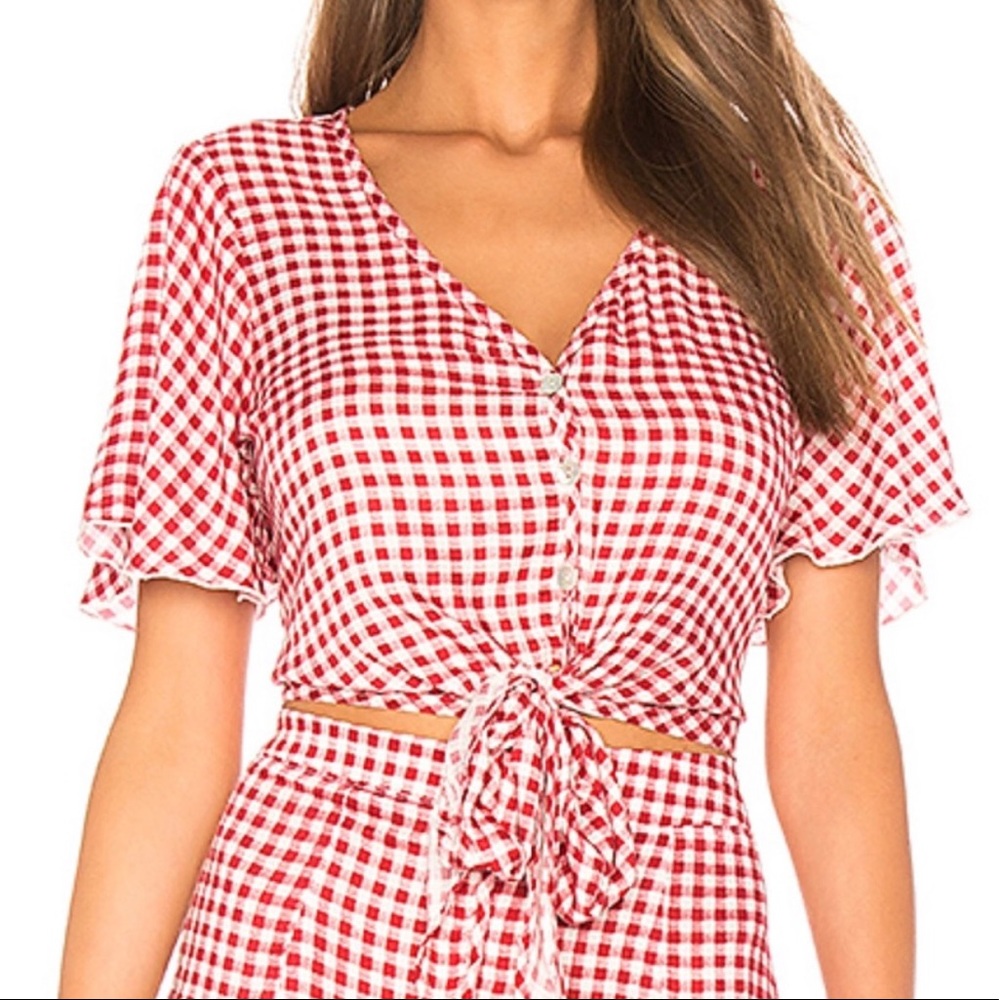 EUC Show Me Your Mumu Tie Top Size XS